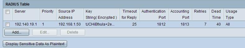 802.1X Usa a autenticação do 802.1X. Todos Executa ambas as autenticações. Etapa 15. Clique dados sensíveis do indicador como o texto simples para indicar dados sensíveis no texto simples. Etapa 16.