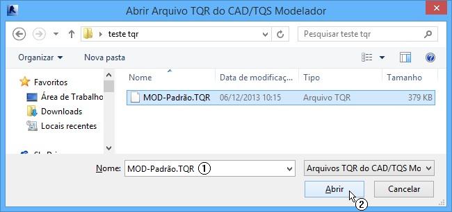 (1) Selecione o arquivo gerado anteriormente; (2) Clique em "Abrir". (1) Clique em "Importar" Realizado este procedimento a operação de importação deverá ser iniciada.