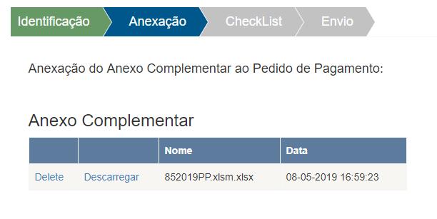 É apresentado ao utilizador o primeiro passo onde terá de escolher o sistema de incentivos a que se prontifica a apresentar o Pedido de Pagamento.