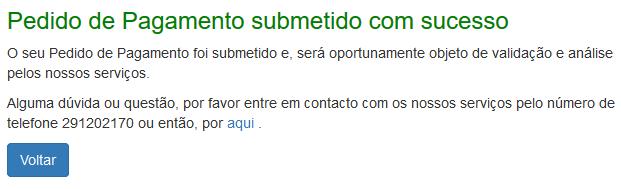 irá aparecer no final da página a informação que consta à esquerda.