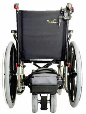 MOTOR AUXILIAR A ajuda ideal para o cuidador. O motor PowerStroll é um sistema de motorização portátil que foi concebido para ser aplicado em cadeiras de rodas manuais.