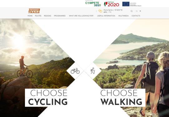 SUSTENTABILIDADE PLANO AÇÃO PORTUGUESE TRAILS Estimular rotas de cycling & walking routes em Portugal um projeto focado na