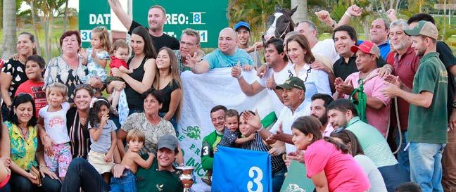 do HARAS VISTA VERDE, que largou bem e logo foi dominando o páreo. Com autoridade, ela venceu com o tempo de 16,539s, tendo S SAMPAIO com treinador e D MACEDO como jóquei.