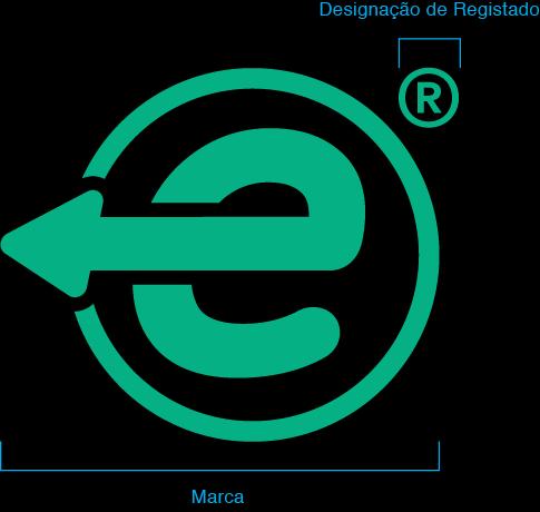 O símbolo é constituído por dois elementos: Marca e, Designação de registado.