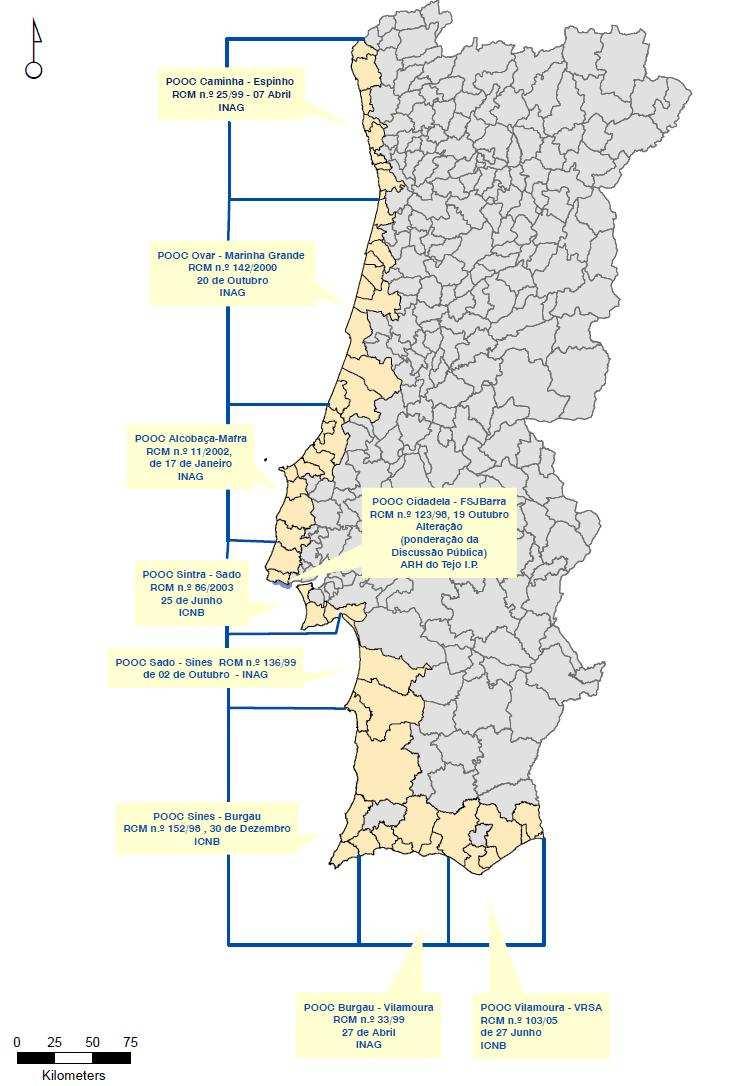 PROGRAMAS ESPECIAIS - Orla Costeira Programa Faixa Costeira Caminha Espinho Ovar Marinha Grande Alcobaça Mafra PROGRAMAS DA ORLA COSTEIRA Decreto-Lei n.