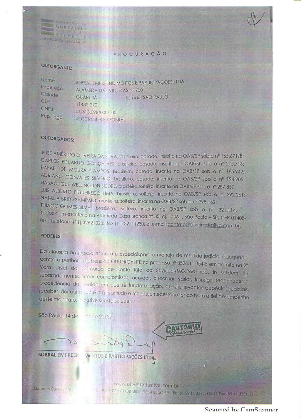 fls. 45 Este documento é cópia do original, assinado digitalmente por ANTONIO PORTUGAL RENNO NETO e Tribunal de Justica do Estado de Sao Paulo, protocolado em 26/06/2017 às 16:55, sob o número