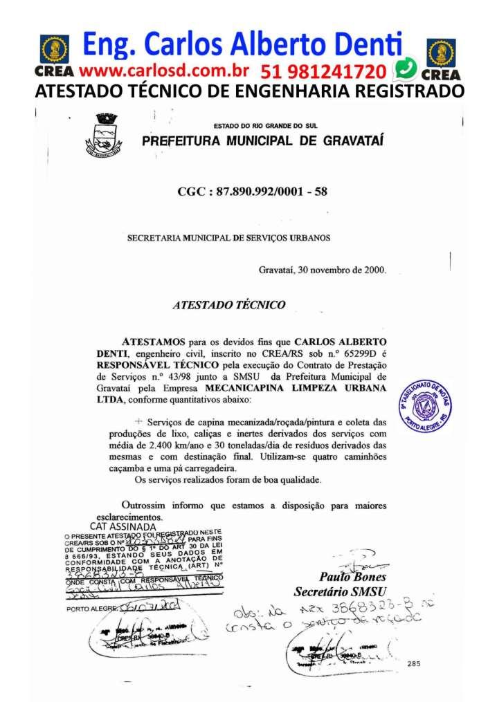 ENGENHEIRO COM ACERVO E ATESTADOS RESPONSABILIDADE E CAPACIDADE TÉCNICA LIMPEZA URBANA MANUTENÇÃO PREDIAL E OBRAS PARA LICITAÇÕES- Página 59 de 122 CURRICULO DE ENGENHEIRO COM ACERVO TECNICO E