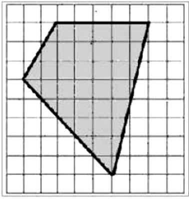 900 19. Considere que a figura abaixo representa uma malha quadriculada formada por 100 quadrados congruentes, cada um com 1 cm de lado.