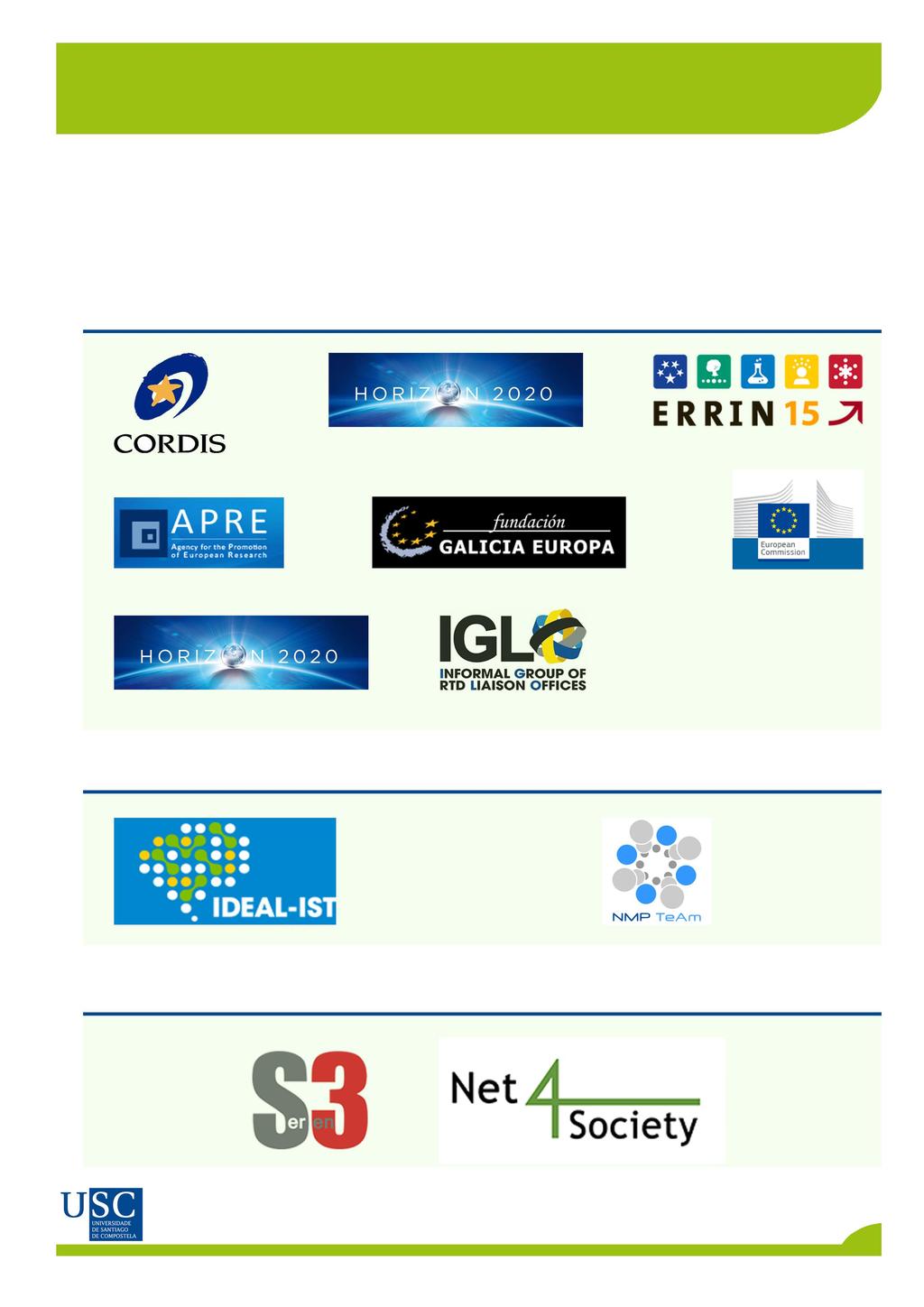 4.ProcuradeSocios Acontinuación,pódeseaccederarecursosnaredeparaaprocuradesociospremendo encadaundoslogotiposagrupadospordiferentesáreastemáticas.