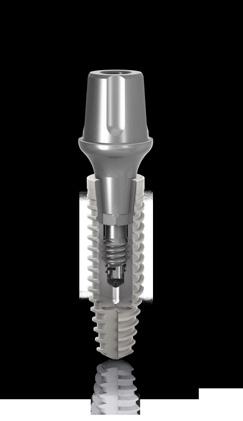 Única plataforma protética resultando em mais simplicidade. Diâmetro interno 2.