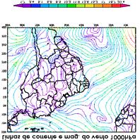 No dia 30 de julho de 2000, em 1000hPa, foi verificado um deslocamento de ar do oceano para a Costa Leste do NEB, perpendicular à costa dos Estados de Sergipe e Alagoas.
