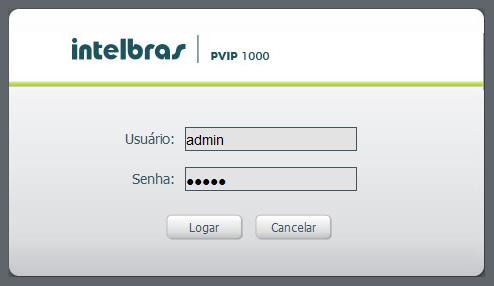 6.1. Acessando a interface web pela primeira vez Informações-padrão Endereço