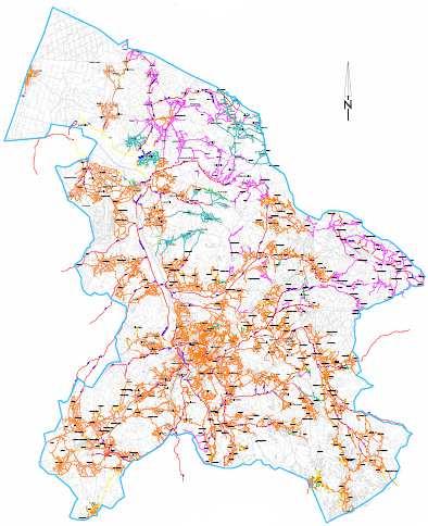 Sector Saneamento Rede 1126 Km Ramais 43357 Agua tratamento 6502977 m3/ano Agua residual facturada