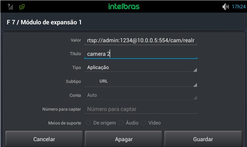 Para configurar a tecla programável através do display do telefone, siga os seguintes passos: - Pressione a tecla para visualizar as teclas programáveis que estão sem configuração; - Escolha a tecla