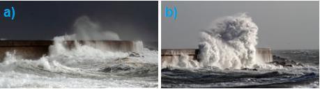Importa referir que o volume galgado associado apenas a uma onda pode ser 100 vezes maior do que a média dos volumes galgados medidos durante uma tempestade.