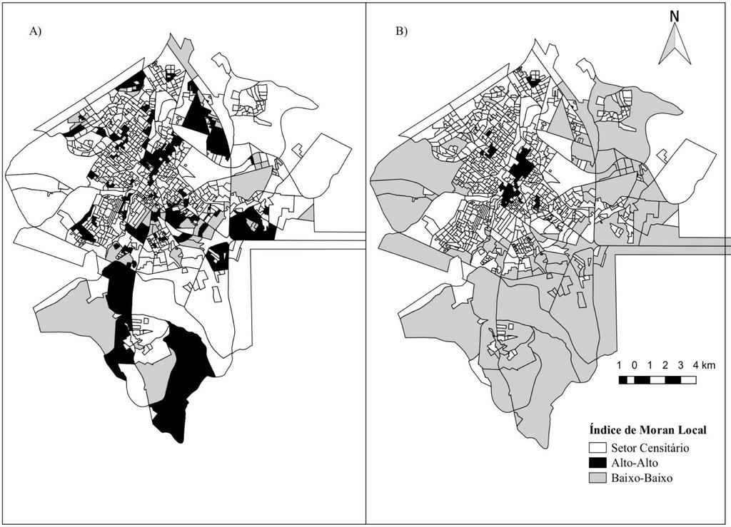 ANÁLISE ESPACIAL DA VIOLÊNCIA CONTRA IDOSOS EM UM MUNICÍPIO BRASILEIRO Figura - Mapa da distribuição espacial da violência