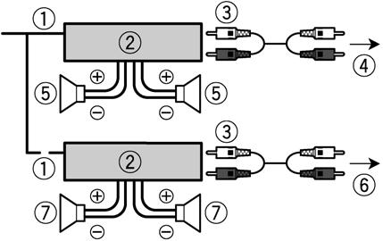 Em certos veículos, o conector ISO pode ser dividido em duas partes. Nesse caso, certifique-se de ligar ambos os conectores. NOTAS Altere a configuração inicial desta unidade.