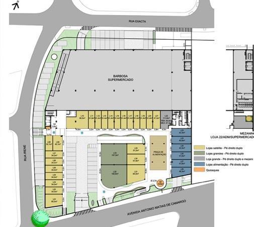 Informações Técnicas Área construída: 10.000 m² Área bruta locável: 5.