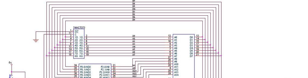 Exemplo_3: Espaço da RAM Externa com 32 Kbytes de RAM + 8 Chaves e 8 Leds.