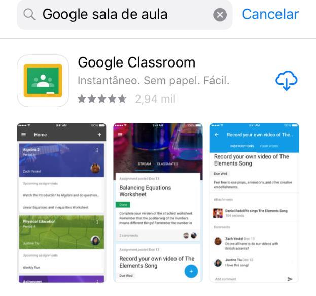 Google Sala de Aula ou