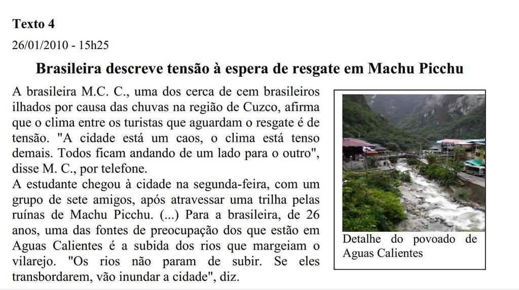 (Continuação página 3) Bolacha A brasileira conta que outro motivo de tensão entre os turistas ilhados são os mantimentos, cada vez mais escassos.