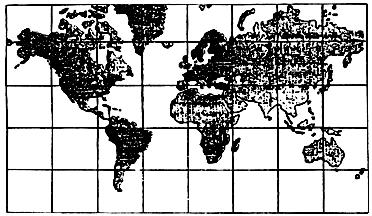 b) O planisfério de Mercator é o mapa-múndi usado como padrão nos livros e atas porque ele representa com maior objetividade a constituição geomorfológica do planeta.