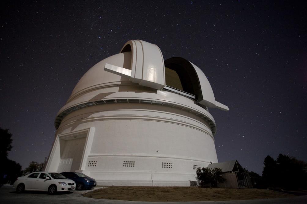 Exemplo 2 O telescópio Hale, localizado