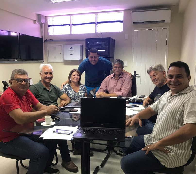 A comissão organizadora dos Jogos Regionais do Nordeste, composta pelos presidentes das Apcefs Bahia, Maranhão, Paraíba, Pernambuco e
