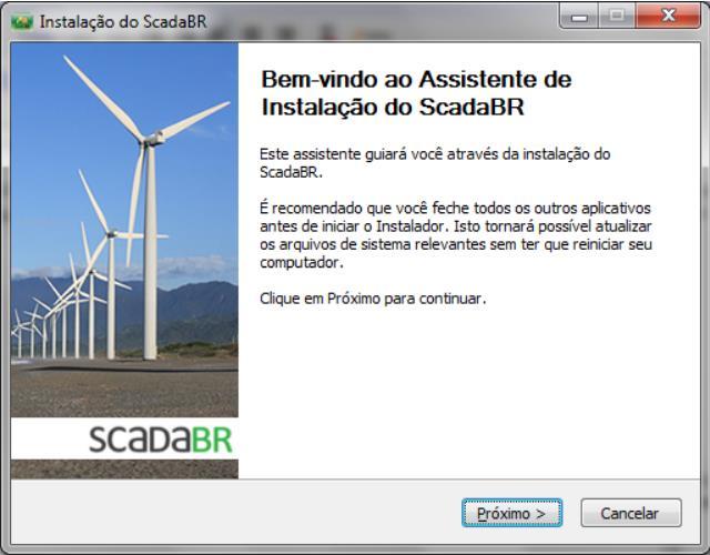 Instalação e comece a explorar O software ScadaBR fica disponível no site do projeto, http://www.