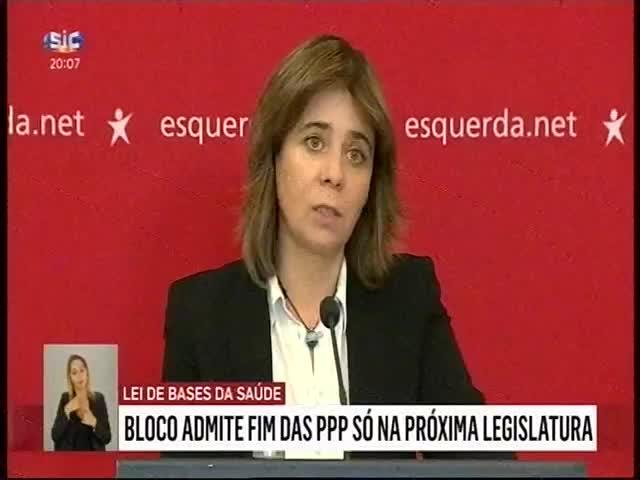 Catarina Martins diz que a maioria de esquerda estará a fugir à responsabilidade, caso a nova Lei de Bases não seja aprovada até ao fim da legislatura.