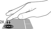 (4) Botão esquerdo do Painel Táctil Funciona como o botão esquerdo de um rato externo. (5) Botão direito do Painel Táctil Funciona como o botão direito de um rato externo.