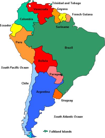 Exemplo América do Sul Número