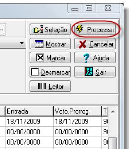 Clique em Processar para gerar o arquivo de remessa: 4.