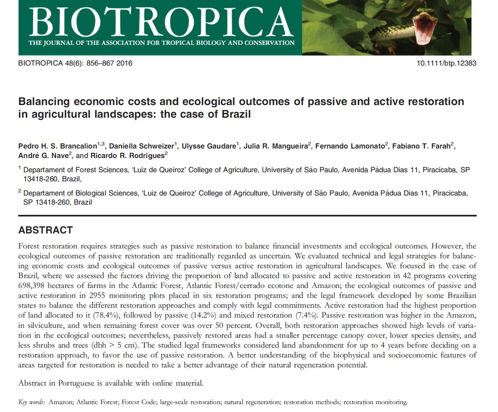 Metodologia de Restauração Florestal TEMPO 1 ( 0-1,5 ANOS OU 40% DE COBERTURA) (ISOLAMENTO E CRIAÇÃO DE UM AMBIENTE FLORESTAL RAPIDAMENTE) TEMPO 2 (1,5 ou + ANOS ) ENRIQUECIMENTO NATURAL OU