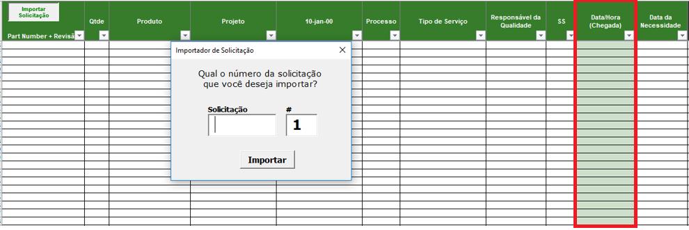 34 Figura 8 - Planilha de controle Fonte: O autor, 2018.