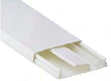 DutoX DutoX4 Com três divisões internas Material: PVC não propagante de chamas Medida: 110mm x 20mm Barra: 2,00m ou 2,20m de comprimento Embalagem: Material embalado em caixa de papelão com 5 barras