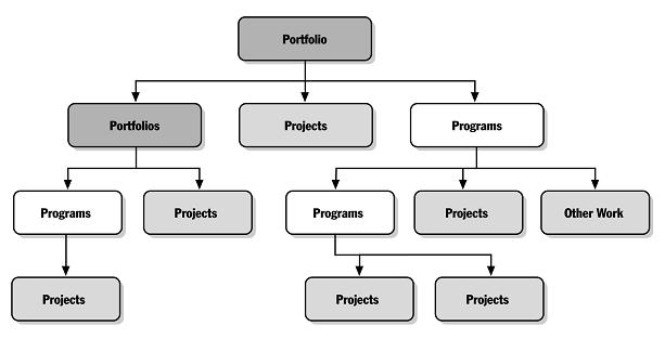 recursos e, consequentemente, para a montagem de um portfólio de programas e projetos estrategicamente coerentes. Na visão de Rabechini Jr.