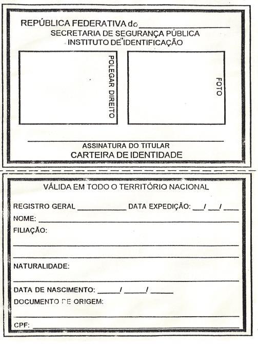 Página7 Capítulo 2 Carteira de Identidade A carteira de identidade é outro documento importante na vida de uma pessoa. Nela contêm os dados da pessoa e a impressão digital do seu polegar.