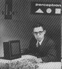 O Perceptron Frank Rosenblatt (/7/928-97), um neuro-centsta amercano que estava vnculado à Cornell quando pesqusava sobre a operação do olho de uma mosca que realza a maor parte do processamento que