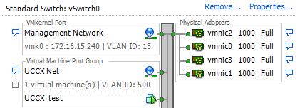 Note: A colocação de etiquetas VLAN é executada a nível do grupo de porta do vswitch.