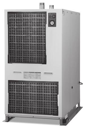 Secador de ar refrigerado Série 100F/125F/150F Especificações padrão Símbolo Secador de ar refrigerado onstrução (circuito ar/refrigerante) Pressostato Pressostato de alta pressão Manômetro de