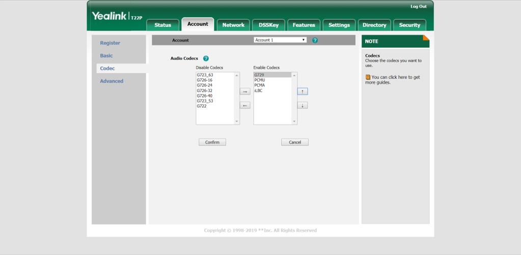 Atenção: Caso a interface volte a tela de login a configuração pode ter sido perdida e devendo ser feita novamente.