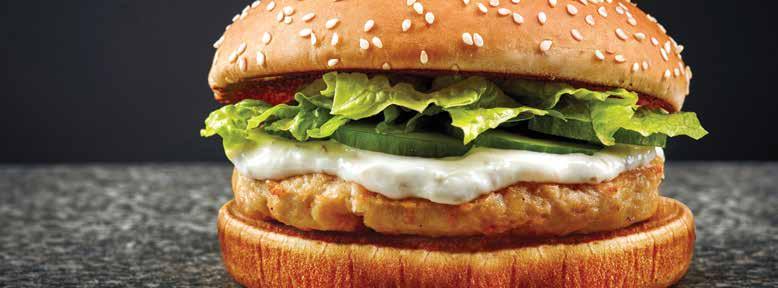 53 EKHTIARI CHICKEN BURGER WITH SAUCE OF YOUR CHOICE LOW FAT, LOW CALORIE SNACKS Ingredients: Cucumber and Yogurt Aioli: 1/2 cup diced cucumber 1/2 cup