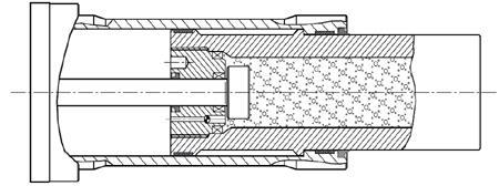 d. Amortecedor Hidrostático O amortecedor hidrostático consiste de uma capsula pressurizada, com um pistão, preenchida com um fluído viscoso compressível (Figura 9).
