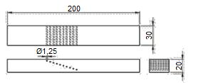 plana é sempre a mesma, portanto qualquer diferença no sinal ao longo da superfície curva é resultante de uma atenuação por conta da abertura do feixe. 32 Figura 19.