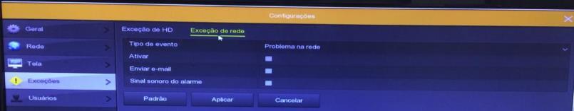 Aplicar: salvar parâmetros da interface atual. Cancelar: retornar à interface anterior. 5.8.4 