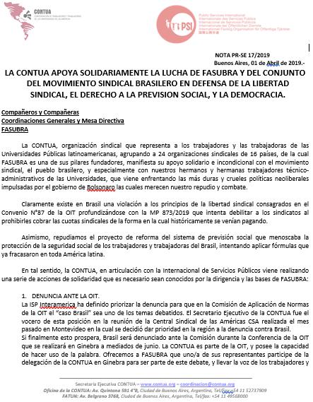 Diversas ações estão programadas para a primeira semana de abril, entre elas, a participação em reuniões e comissões no Congresso Nacional buscando o enfrentamento da Proposta de Emenda à