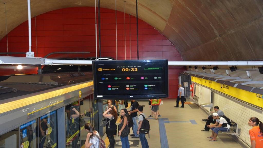 4. As portas de plataforma Referência em tecnologia e inovação, a Linha 4-Amarela é também um modelo de segurança no sistema metroferroviário.