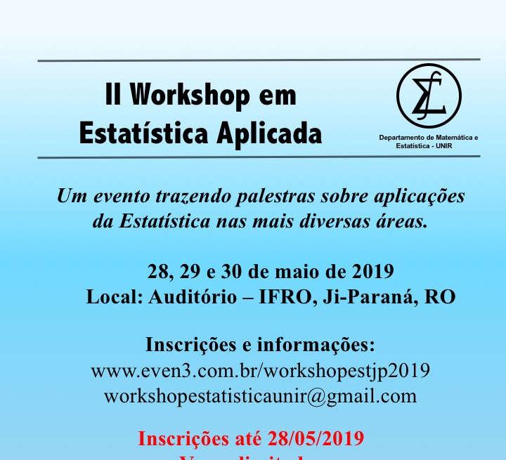 Oportunidade Dias 28, 29 e 30 de maio de 2019 Local: Auditório do IFRO, Ji-Paraná-RO Inscrições para trabalho até o dia 15.04.
