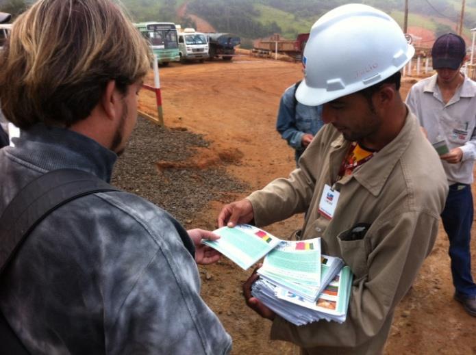 5.5 - Programa de Educação Ambiental contratados para desenvolver atividades temporárias como limpeza e desmatamento da área do reservatório e transporte de material.